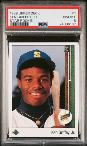 1989 Upper Deck #1 Ken Griffey Jr. Star Rookie PSA 8