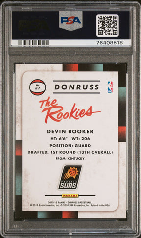 2015-16 Donruss #27 Devin Booker The Rookies PSA 9