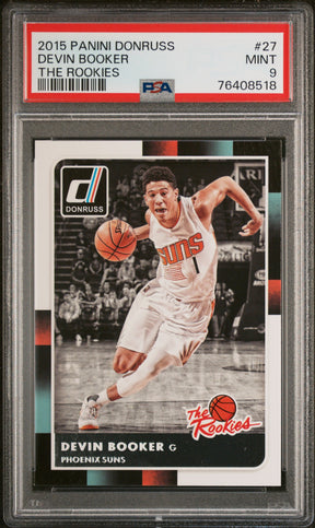 2015-16 Donruss #27 Devin Booker The Rookies PSA 9