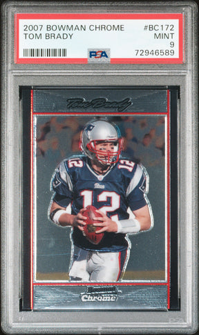 2007 Bowman Chrome #BC172 Tom Brady PSA 9 (589)