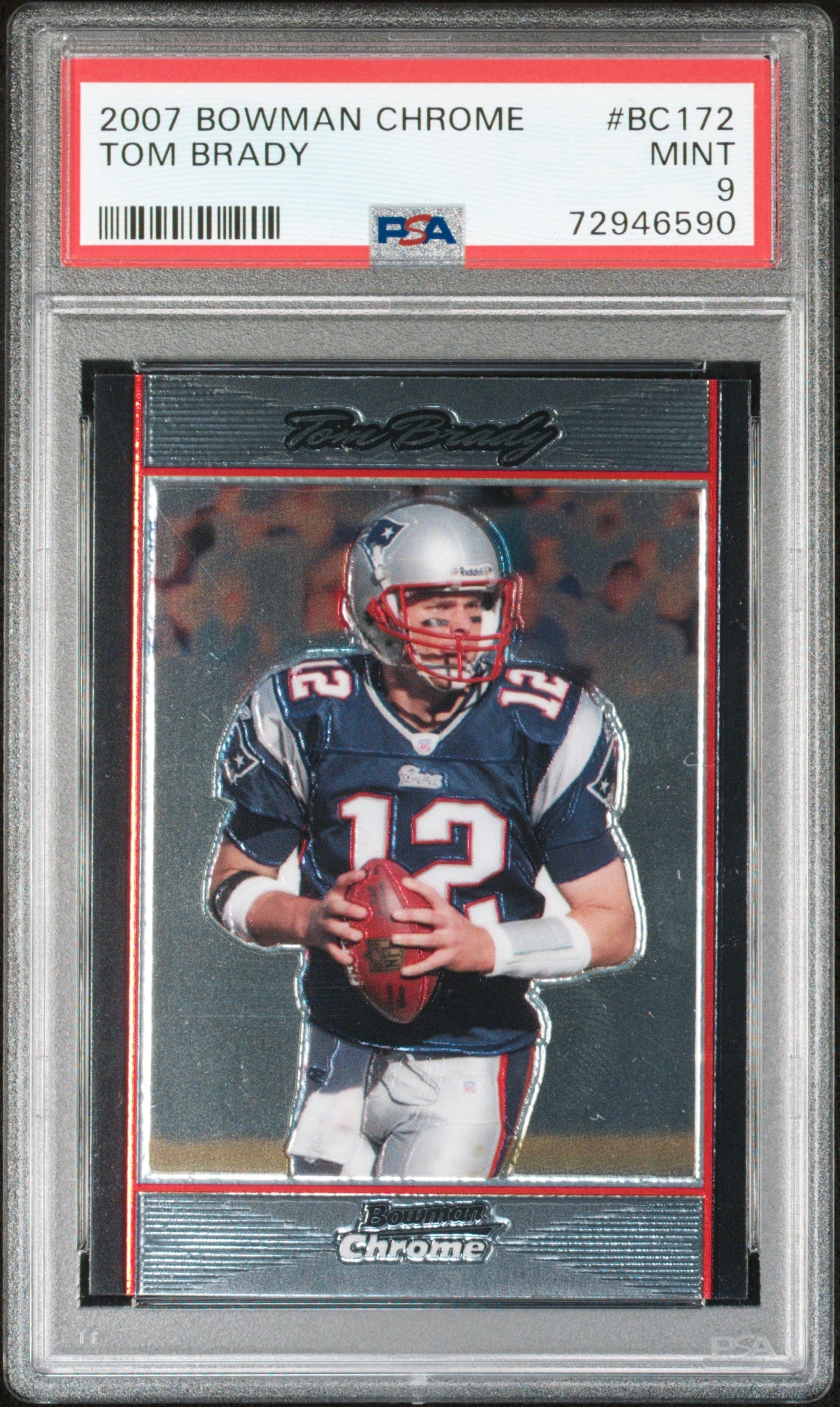 2007 Bowman Chrome #BC172 Tom Brady PSA 9 (590)