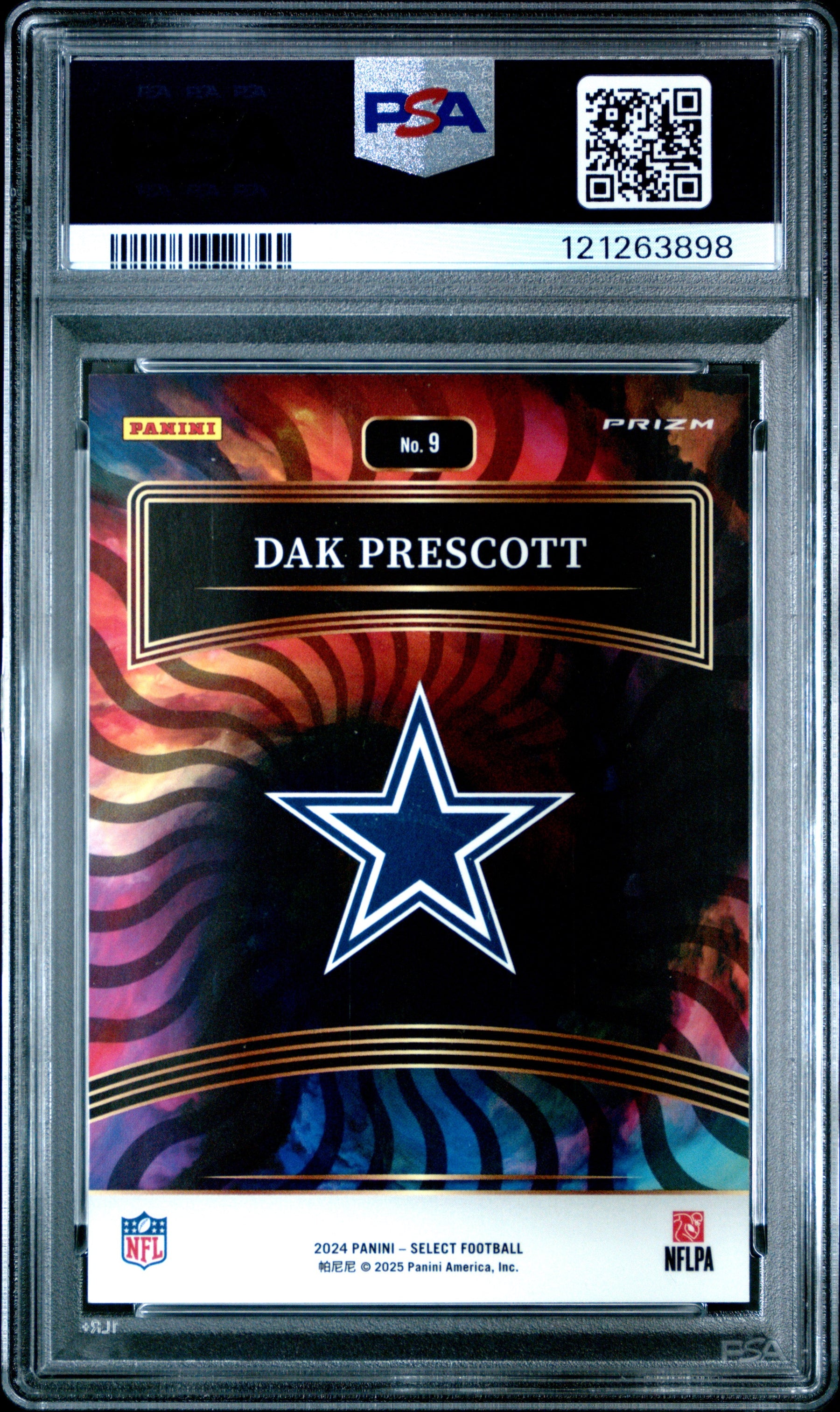 2024 Panini Select #9 Dak Prescott Color Wheel PSA 10