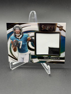 2024 Panini Select Brian Thomas Jr. Jumbo Rookie Swatch White Prizm /75