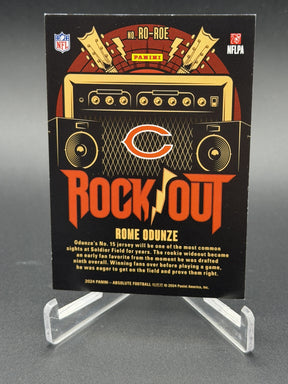 2024 Panini Absolute #RO-ROE Rome Odunze RC Rock Out Purple Spectrum #/5