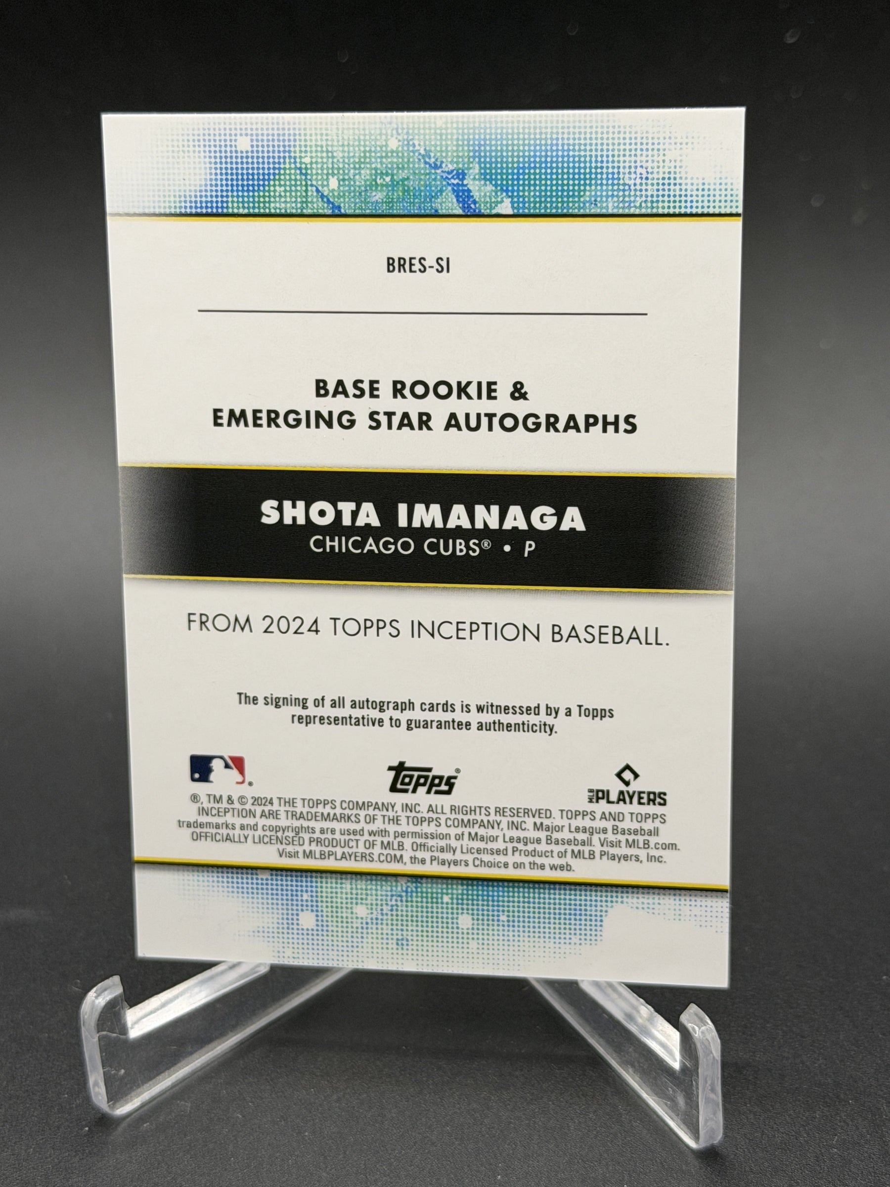 2024 Topps Inception #BRES-SI Shota Imanaga Rookie and Emerging Star Auto /149