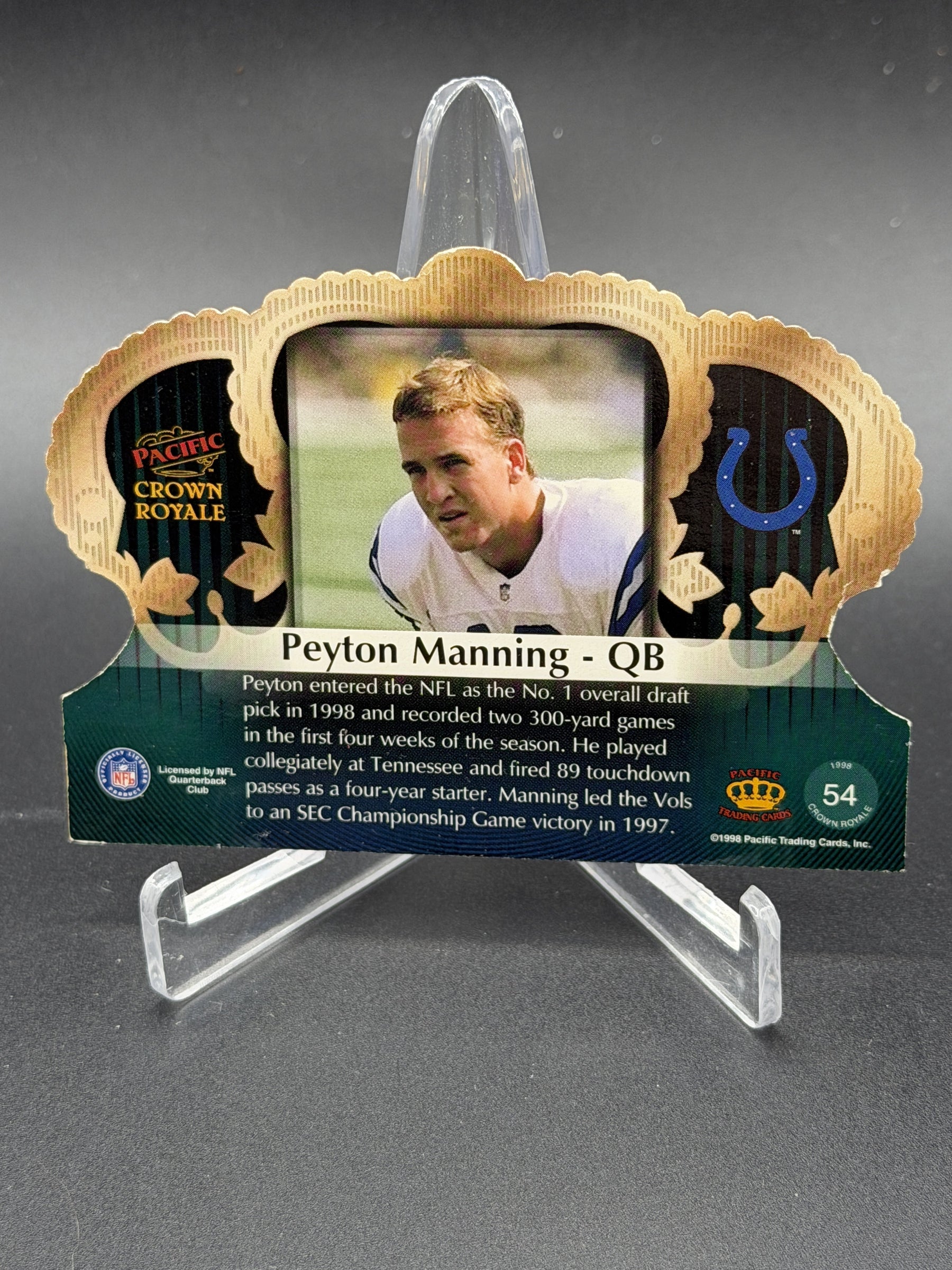 1998 Pacific Crown Royale #54 Peyton Manning Rookie RC