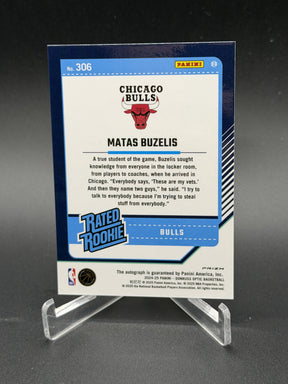 2024-25 Donruss Optic #306 Matas Buzelis Rated Rookie Auto Holo Prizm