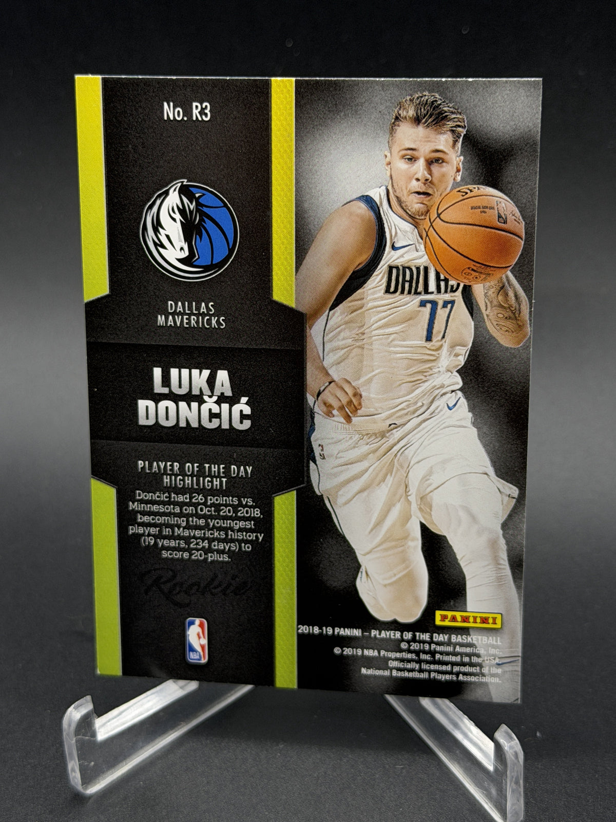 2018-19 Panini Player of the Day #R3 Luka Doncic Rookies #2