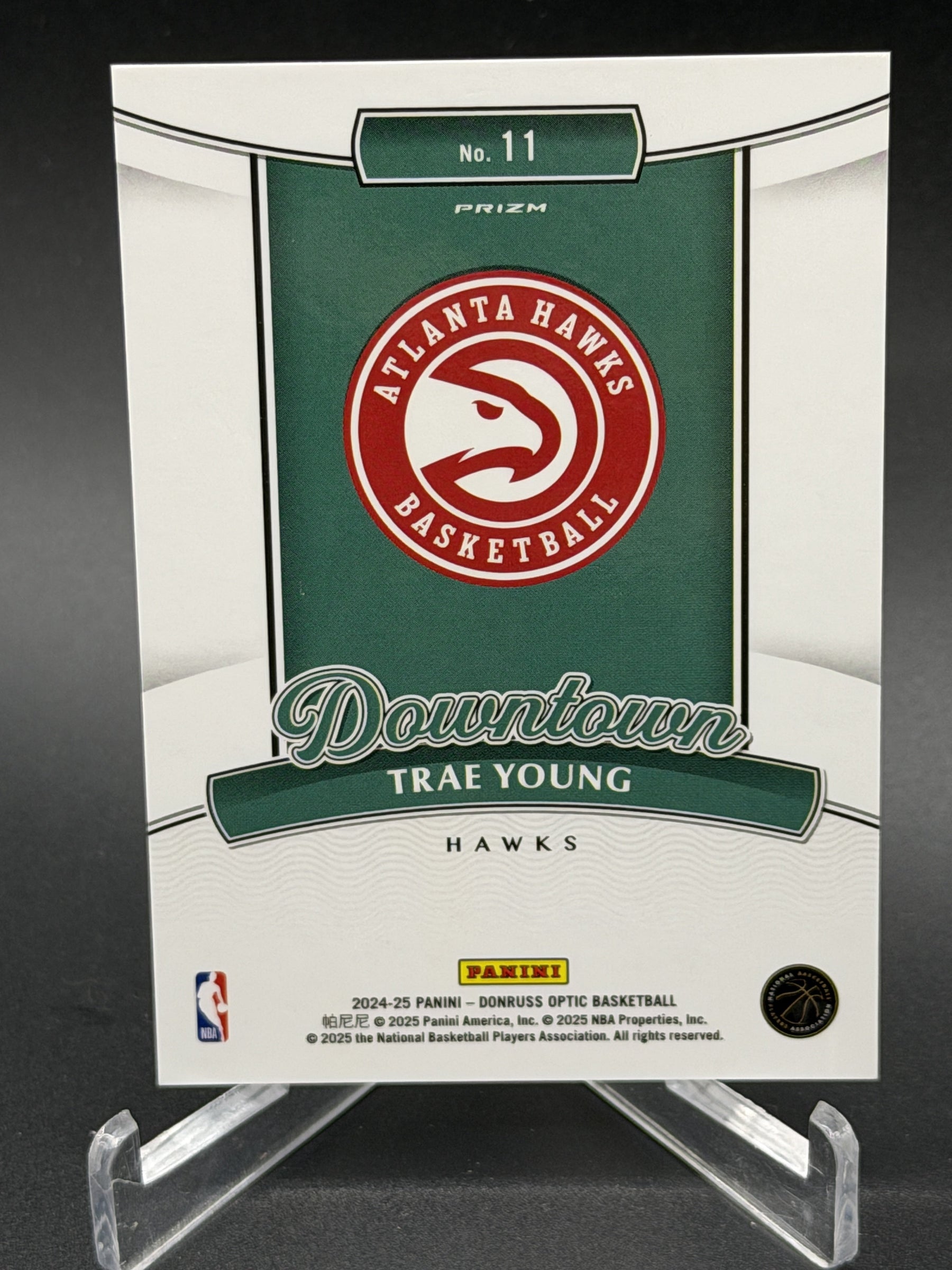 2024-25 Donruss Optic #11 Trae Young Downtown
