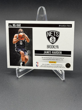 2024-25 Panini Silhouette #NG-HAR James Harden NBA Gear Holo Platinum #/5