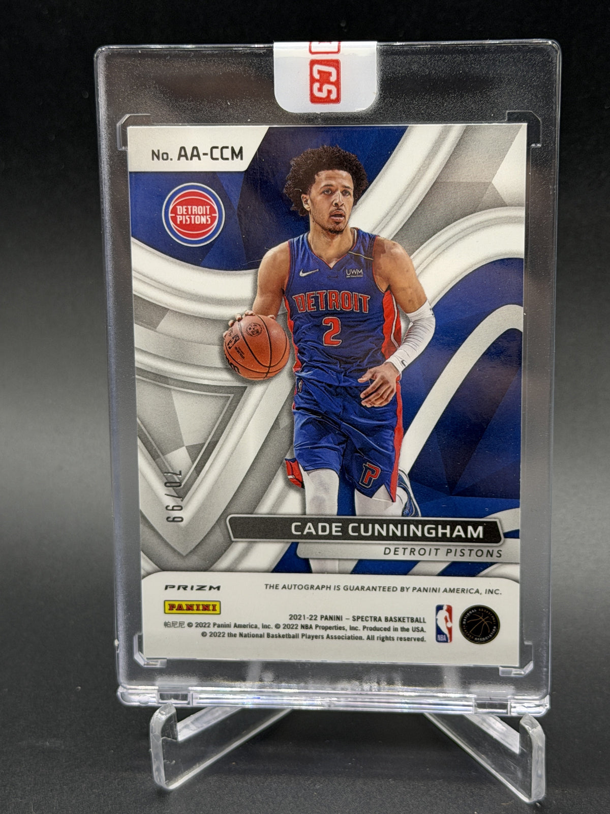 2021-22 Panini Spectra #AA-CCM Cade Cunningham Aspiring Autographs #/99