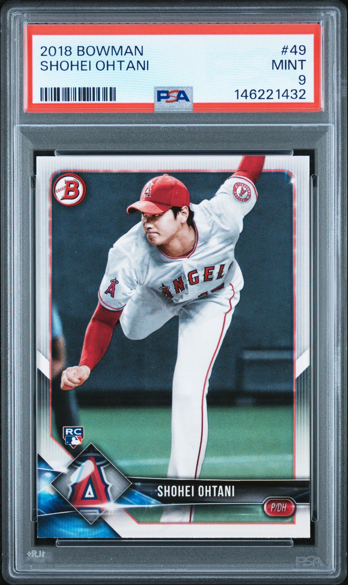 2018 Bowman #49 Shohei Ohtani Rookie RC PSA 9